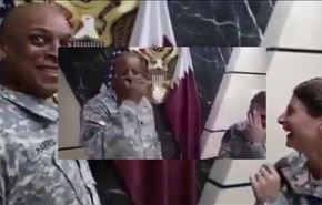 ويديو/ تمسخر پرچم قطر توسط سربازان آمريكايي كه باعث احضار سفير و عذرخواهي آمريكا شد