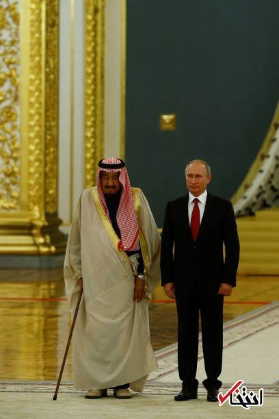 عکس/ دیدار پادشاه عربستان با پوتین در کرملین