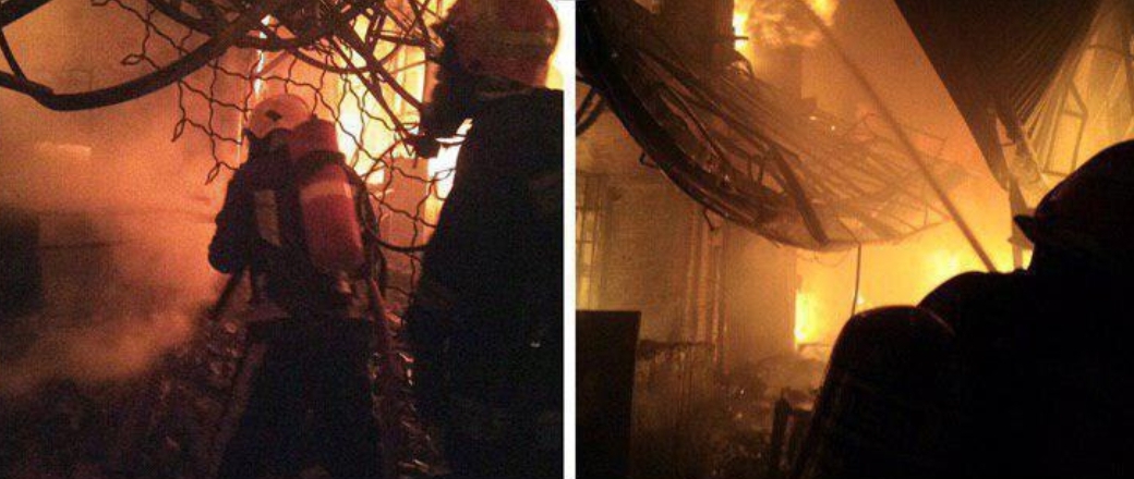 آتش سوزی در تاریخی تبریز