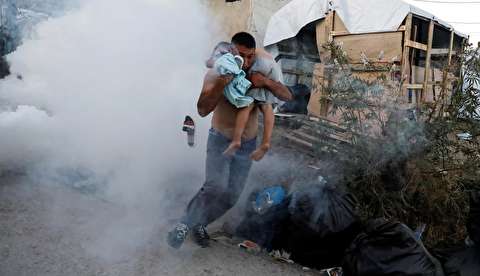 تصاویر : آتش سوزی در اردوگاه پناهجویان موریا در یونان