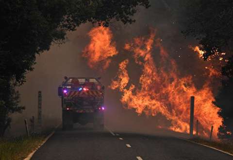 تصاویر : آتش سوزی مهیب در شرق استرالیا