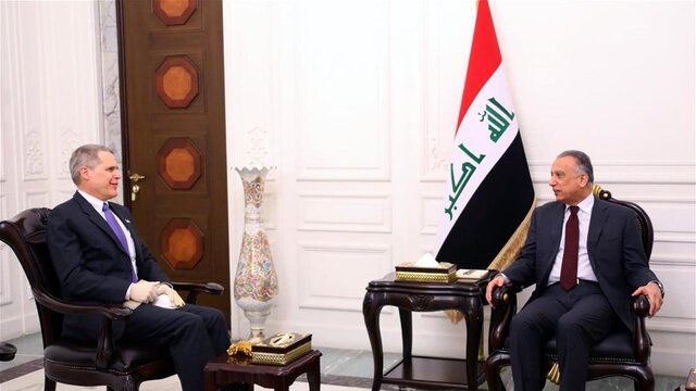 دیدار نخست وزیر جدید عراق با سفیر آمریکا / الکاظمی:‌ عراق صحنه تسویه حساب‌ها و تعدی به کشوری همسایه یا دوست نخواهد بود