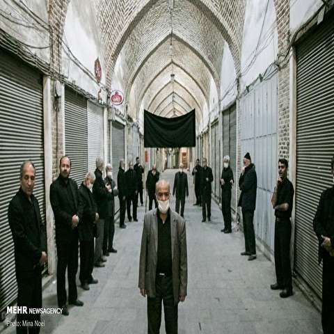 تصاویر: عزاداری شهادت امام علی (ع) در بازار تبریز