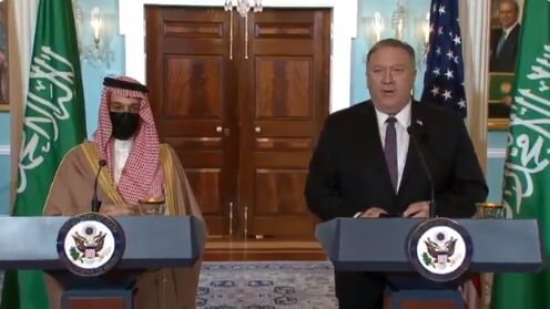 ادعای پومپئو: فشار حداکثری علیه ایران بسیار موفقیت‌آمیز بوده /  وقتی که رفتارهای ایران، امنیت عربستان را تهدید می‌کند امنیتی وجود ندارد