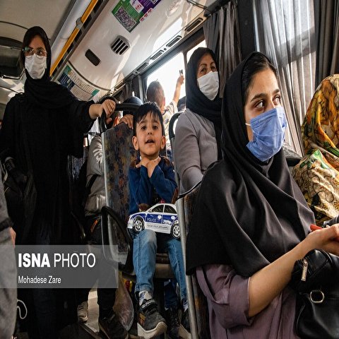 تصاویر: حمل و نقل عمومی مشهد در وضعیت قرمز