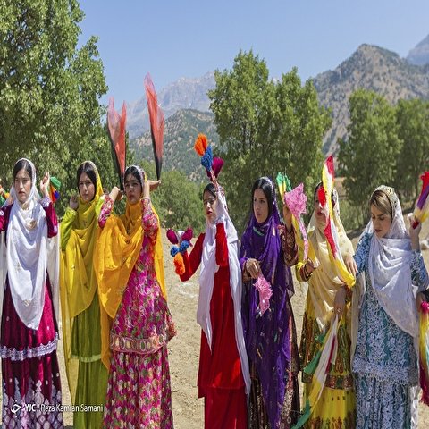 تصاویر: جشنواره هزار رنگ در عروسی عشایر بازفت