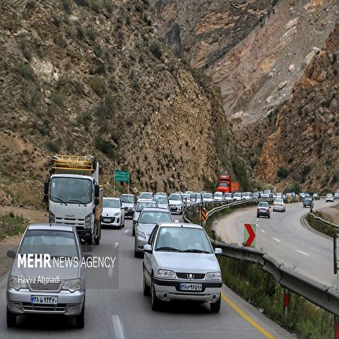 تصاویر: ترافیک بازگشت مسافران از شمال کشور