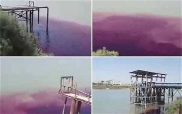 محیط زیست درباره ایجاد لکه ارغوانی رنگ در رودخانه کارون: به شرکت فولاد اخطاریه صادر شده / در صورت عدم توجه پرونده شکایت تنظیم و به مراجع قضایی معرفی می شود+ویدیو