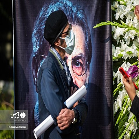 تصاویر: مراسم تشییع زنده یاد کامبیز درم‌بخش