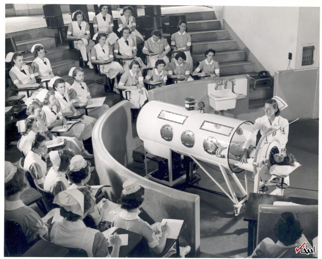 تجربه عجیب ۶۸ سال زندگی با ریه آهنی+تصاویر تجربه عجیب ۶۸ سال زندگی با ریه آهنی+تصاویر