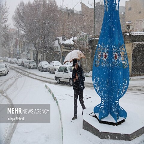 تصاویر: بارش نخستین برف زمستانی در کرمانشاه