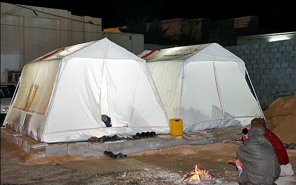 فوت مادر و پسر زلزله زده خویی در چادر به دلیل گازگرفتگی 