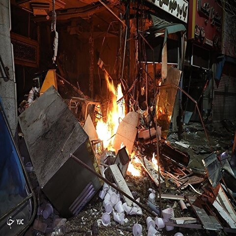 تصاویر: حادثه انفجار لوله گاز در مشهد