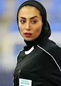 ویدیو / داور زن ایرانی قاضی دیدار رده بندی جام ملت‌های آسیا