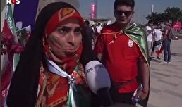ویدیو / کنایه جالب عادل فردوسی پور به هوادار زن جنجالی ایران در جام جهانی