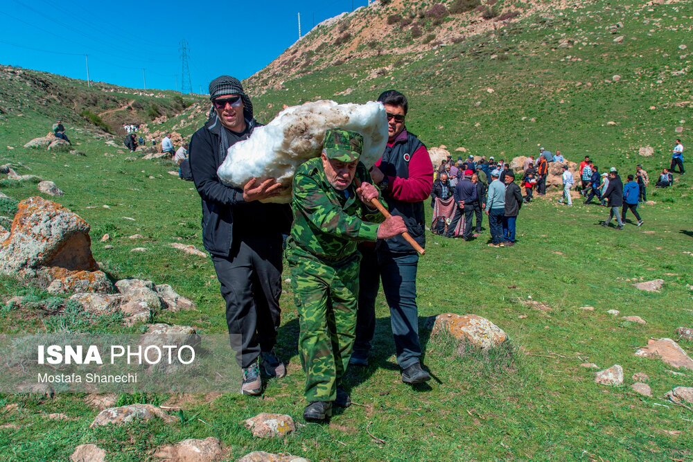 تصاویر: آیین «ورف چال» در روستای «آب اسک» آمل