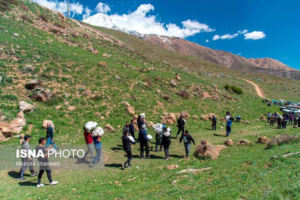 تصاویر: آیین «ورف چال» در روستای «آب اسک» آمل