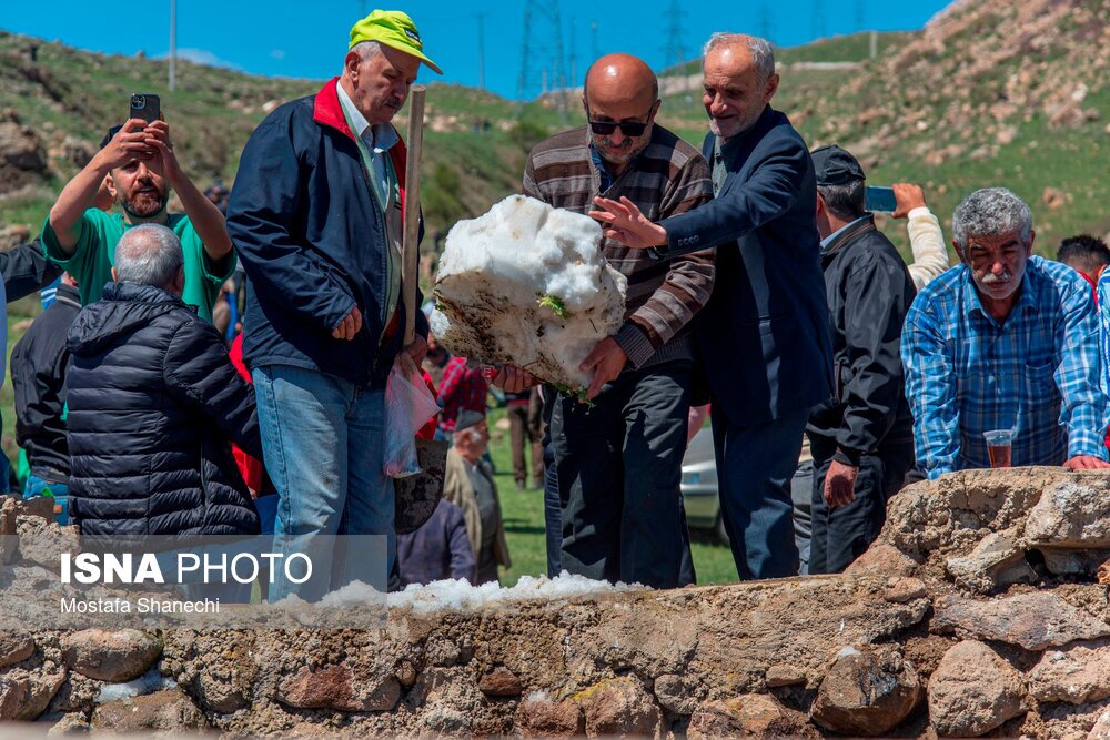 تصاویر: آیین «ورف چال» در روستای «آب اسک» آمل