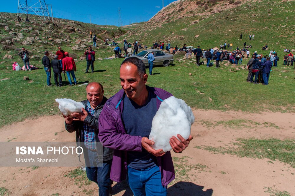 تصاویر: آیین «ورف چال» در روستای «آب اسک» آمل