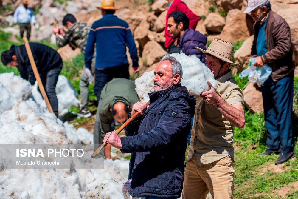 تصاویر: آیین «ورف چال» در روستای «آب اسک» آمل